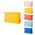 New Fashion Large Capacity Leather PU for Toiletry Bag Foldable Portable Makeup Pouch with Zipper Ladies Durable Cosmetic Bag