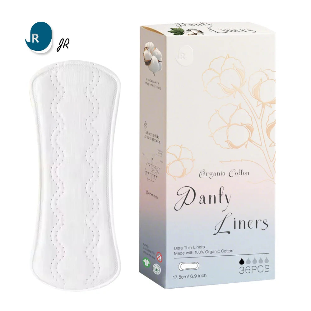 Organic Cotton Panty Liners Super Absorbent Breathable Sanitary Pads Comfortable Disposable Ultra Thin Sanitary Pads