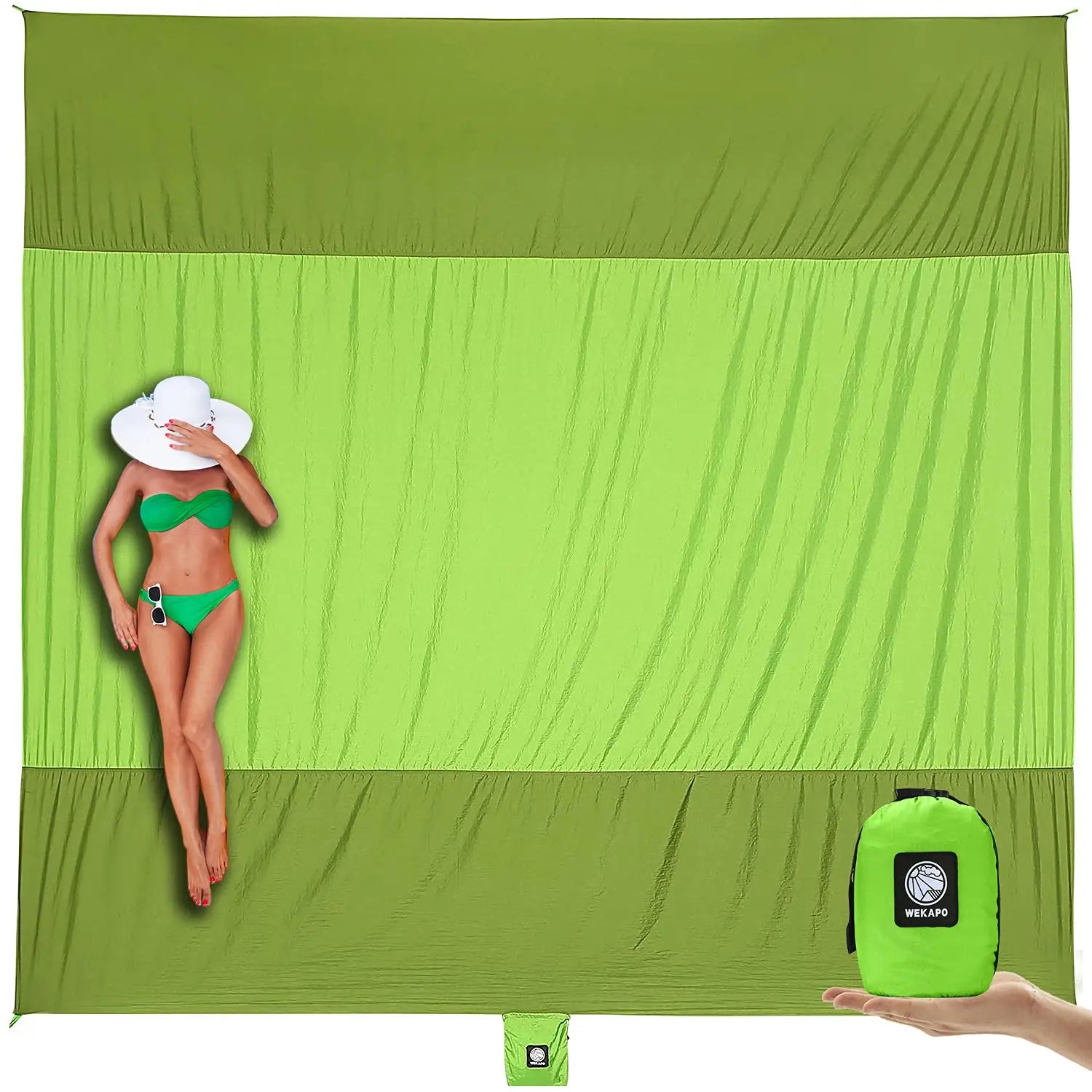 Outdoor Picnic Waterproof Sand Proof Comfortable Beach Mat for 4-7 Persons Beach Accessories for Travel Camping Hiking