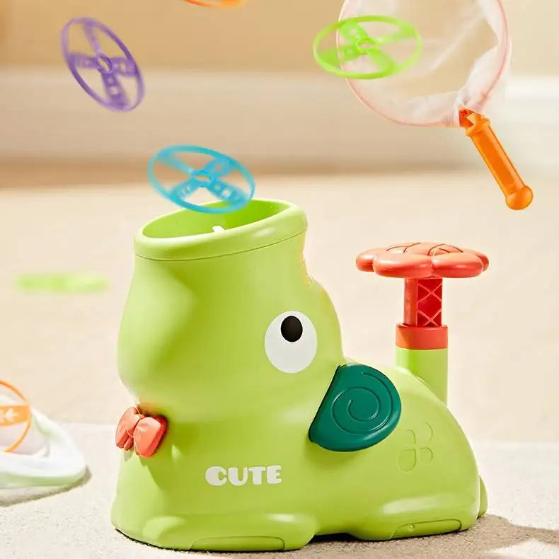Launching Toys Flying Disc Outdoor Games Elephant Shaped Hand Rotation Lawn Parent-child Interaction Outdoor Sports Toys