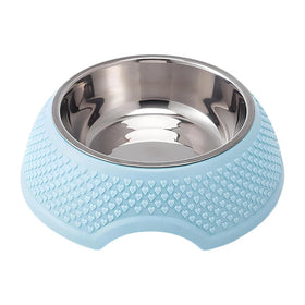 Hot Sale Eco-Friendly Colorful Non-Slip Stainless Steel Dog Feeding Bowl Box