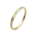 Good Quality Factory Directly 9k Real Ring Blank Logo Custom Gold Ring