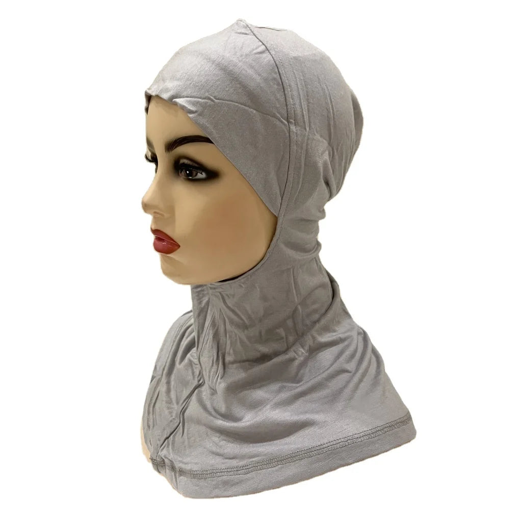 Wanyi Hijab Scarf Factory Wholesale  Women's Ninja Hijab Cap Under Scarf Stretch Jersey Full Neck Coverage Hijab