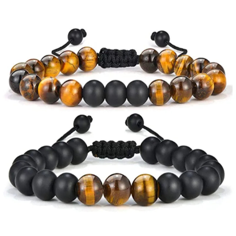 Popular Wholesale Factory Supply 8mm Adjustable Handmade Stretch Natural Stone Bead for Men Women