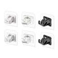 Multi-Purpose Curtain Rod Brackets Suitable for Shower Rods Closet Poles & Blackout Curtains No-Drill Curtain Rod Brackets