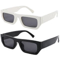 Small Square Frame Unisex Wholesale OEM Custom Promotional PC Sunglasses Gradient Lenses White Options UV Protection Your Logo