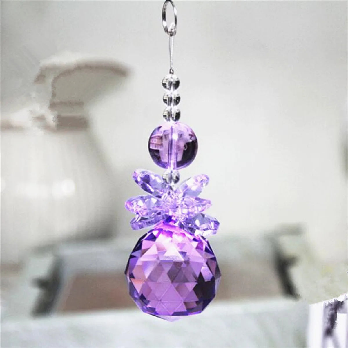 Crystal Ball Sun Catcher Window Hanging Colorful Rainbow Pendant Home Car Garden Party Wedding Decoration