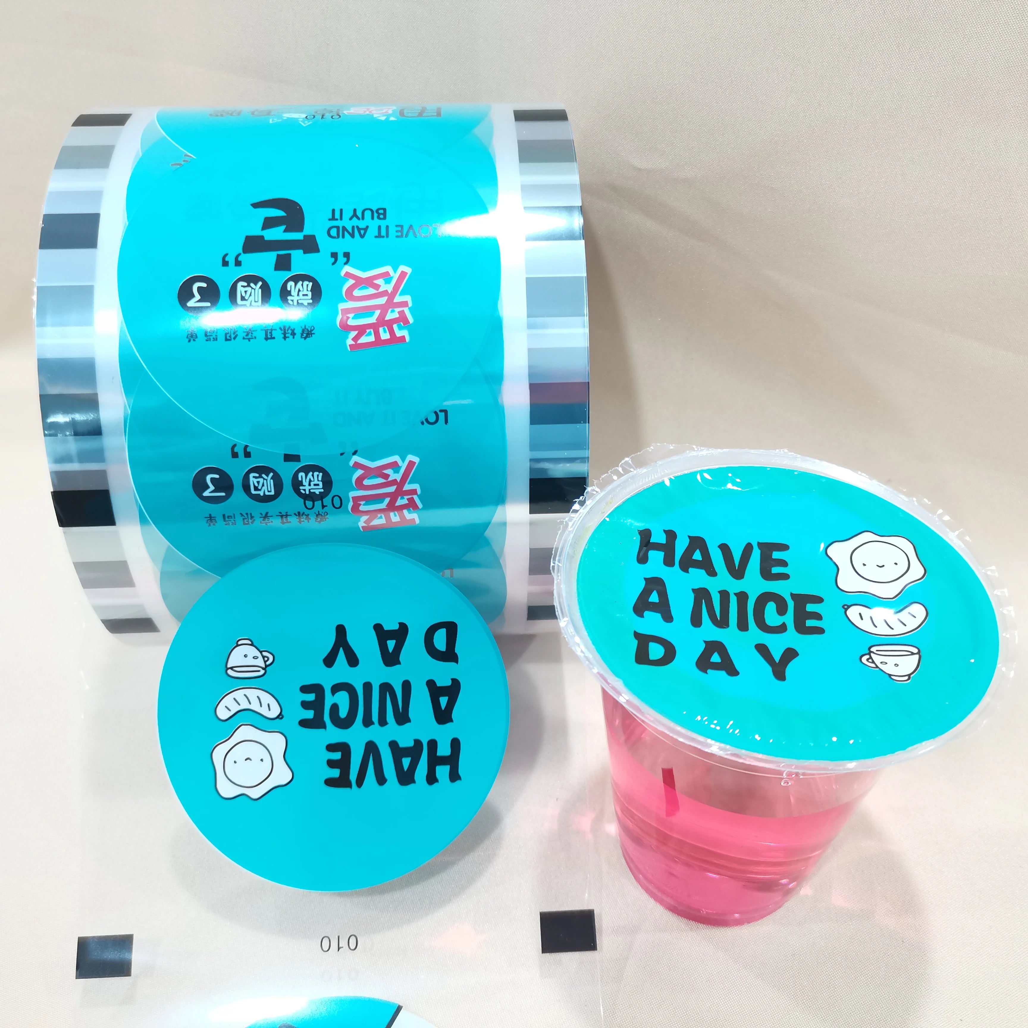 Ready-to-Use Soft Stretch Film Packaging for PP Plastic Coffee Milk Tea Fruit Juice Drinks Moisture Proof Wholesale Available