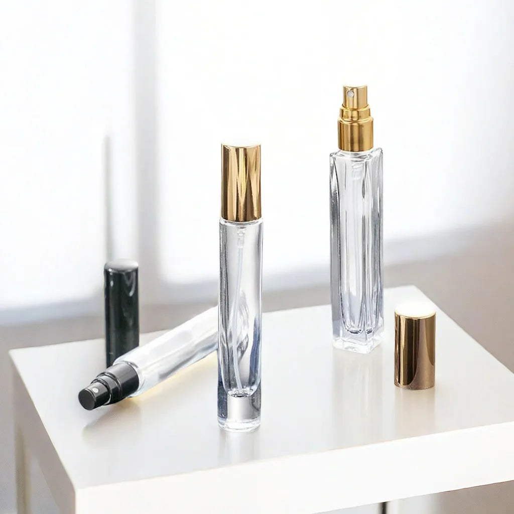Latest Design Personalized Gradient Color 5ml 10ml Cologne Bottle With Silver Aluminum Cap