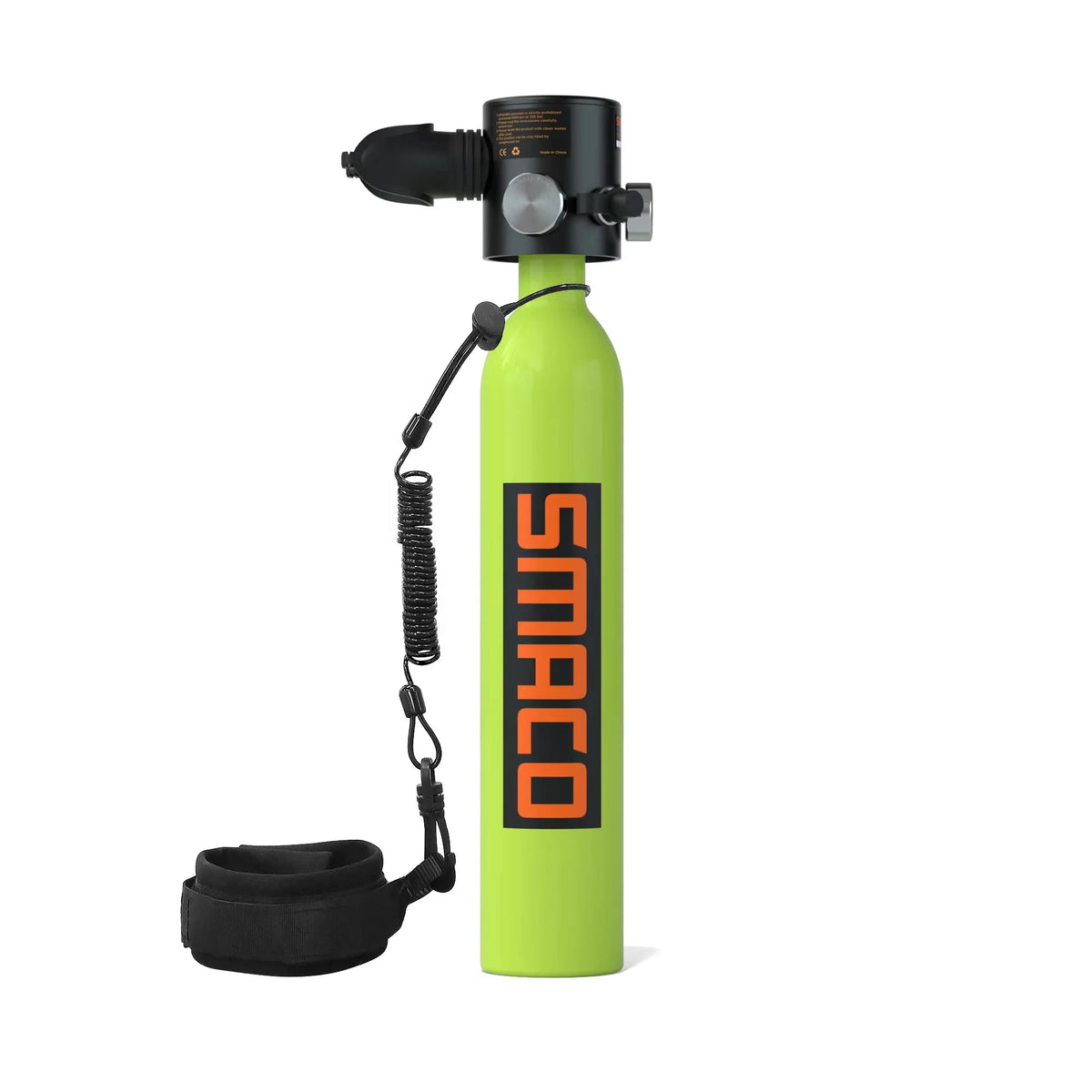 SMACO S300 Plus 0.5L Handheld High Pressure 200bar 3000psi 360 Degree Scuba Diving Equipment Breathing Device Aluminum Air Tank