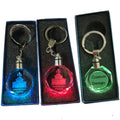 Whole Sale Key Chain China Supplier Tourist Souvenirs Custom Made Engrave Crystal Keychain