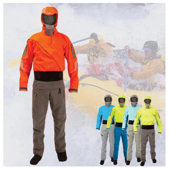 Ready to Ship Waterproof Breathable Drysuits Water Rescue Neoprene Dry Suit for Kayak Fishing  DrySuit