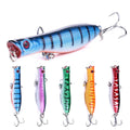 Wholesale PO009 6cm 5g Artificial Hard Plastic Bait Topwater Floating Popper Fishing Lures