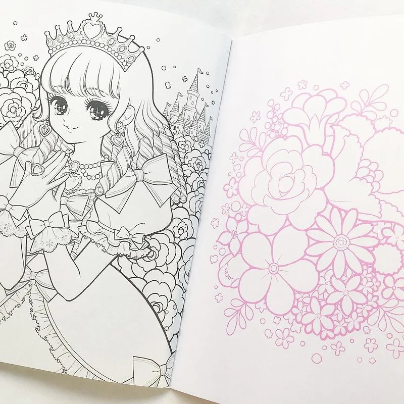 Children's Coloring Book Customized Printing   Adult Hard Cover with Matte Stickers Mandala Magic