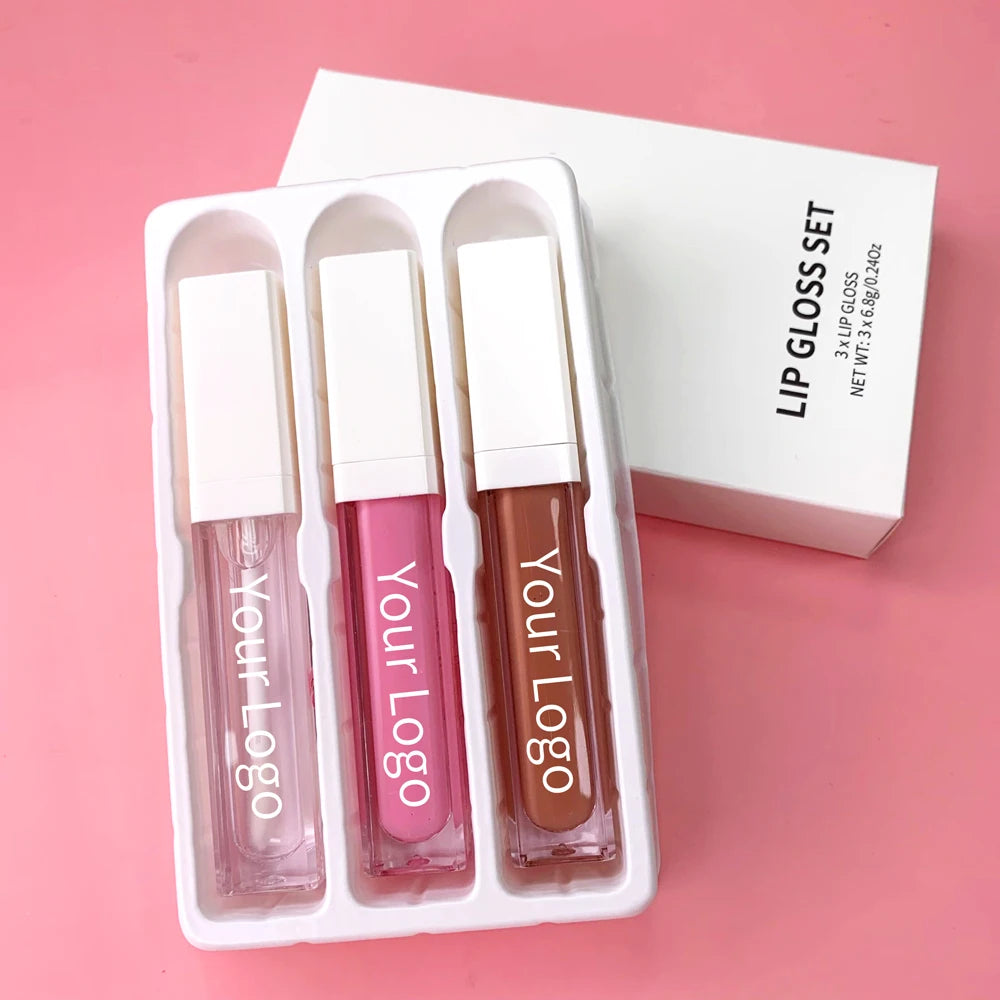 Long Lasting Waterproof Vegan Cruelty Free Mineral Liquid Lip Gloss Set 33 Colors Custom Logo Option Wholesale Certified