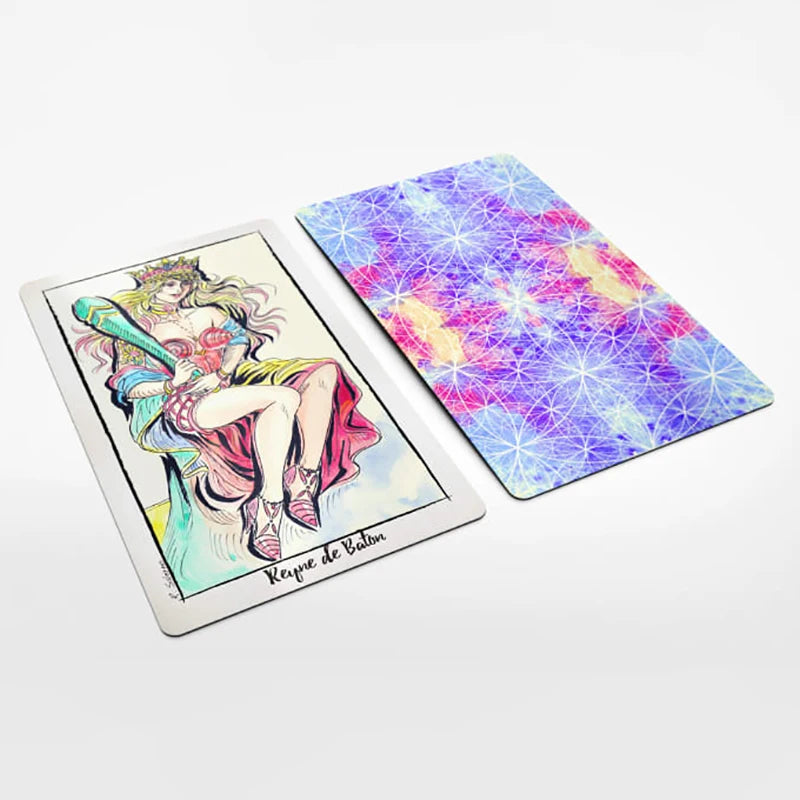 Custom Oracle Goddess Cats Tarot Playing Cards Printed Game Card with Embroidered Logo Custom Packaging