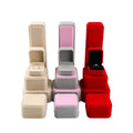 Wholesale Jewelry Packaging Ring Earrings Necklace Pendant Bracelet Flannel Velvet Jewelry Box for Women