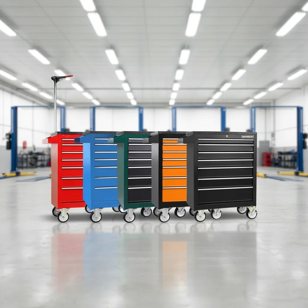 Heavy Duty Steel Workbench and Tool Cabinet for Garages and Workshops Customizable OEM Supported
