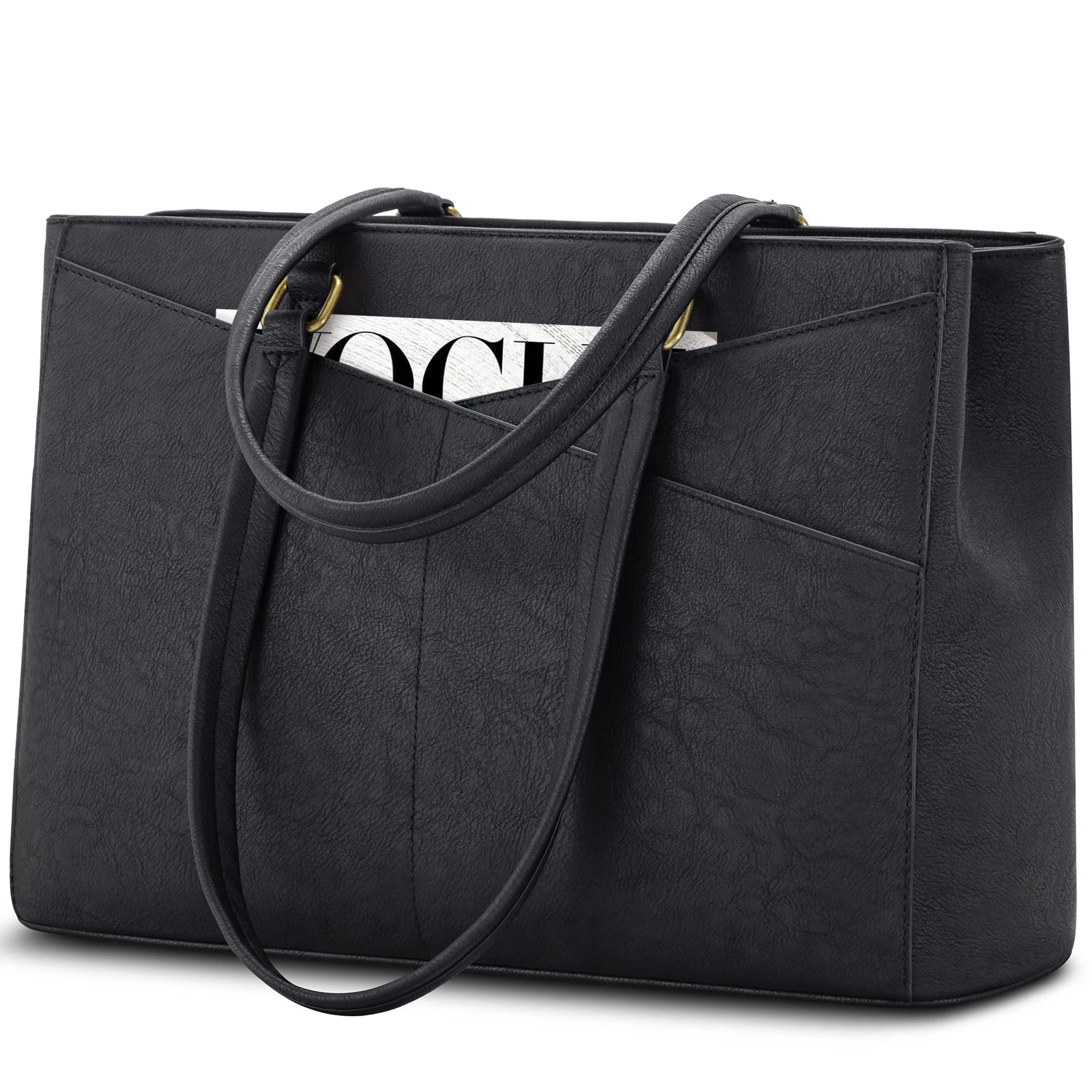 LOVEVOOK Fashion Carry on Elegant Ladies Laptop Tote Bag Waterproof PU Computer Bags Women Business Office Work Bag Briefcase
