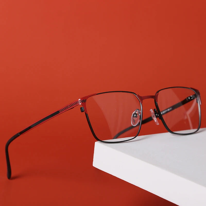 Dropshipping 2023 New New Arrival Square Metal Optical Frames Mixed Colors Demo Lenses Prescription Glasses Myopia Hyperopia Eyewear Trends Spectacles Optical Frames