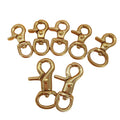 High Quality Solid Brass Bag Hanger Lobster Clasps Swivel Snap Carabiner Trigger Clips Fastener Gripper Snap Hook