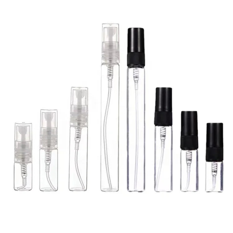 Wholesale Empty Glass Sample Vials Perfume Spray Bottle 2ml 3ml 5ml 10ml Mini Pocket Glass Perfume Bottle