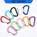 Aluminum Alloy Electrolytic Treated 6cm D Shape Flat Wire Gate Snap Hook for Retail Industry Car Use