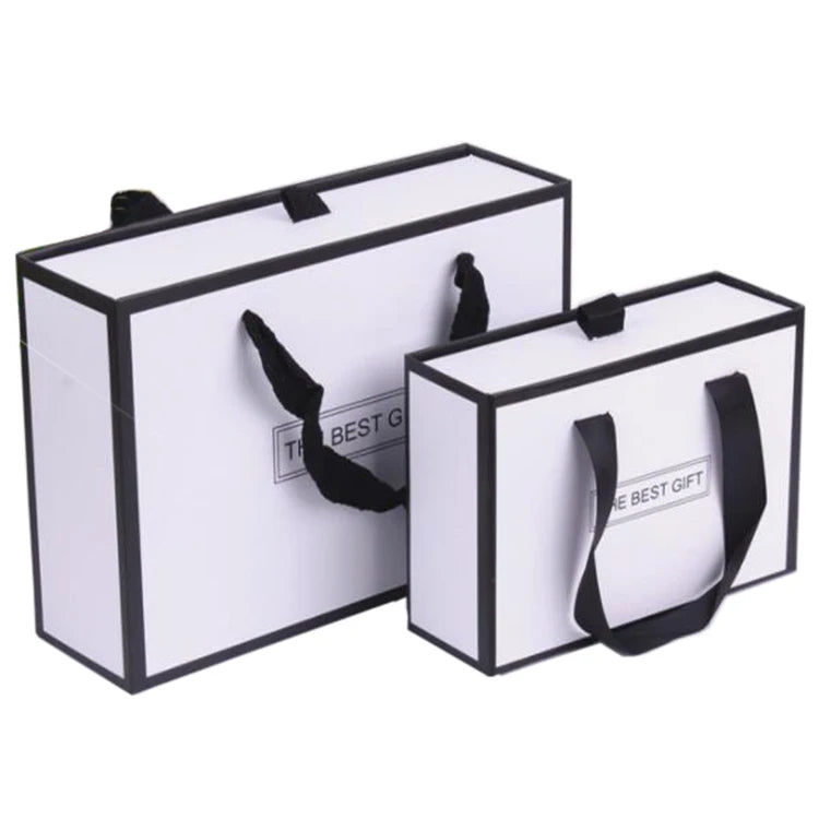 Custom logo Pull Out Sliding Garment Bra Packing Drawer Wedding Dress Clothes Gift Packaging Box with Handle