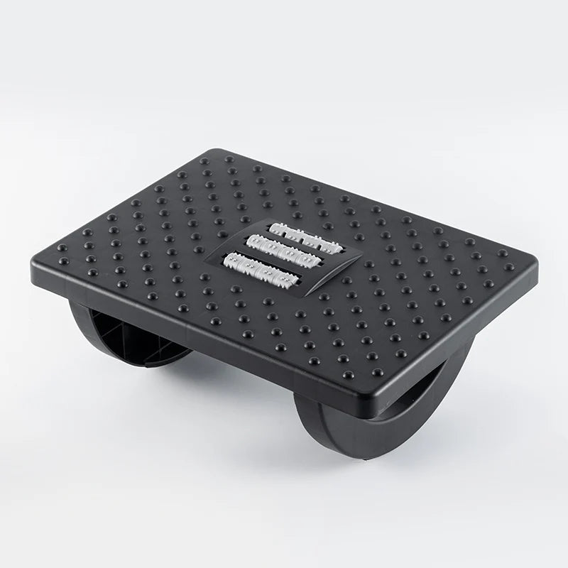 Half Round Swinging Ottoman Home Office Under Desk Raised Footrest Tilting Stress Relief Foot Stool Foot Massage