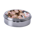Sublimation Blank Metal Storage Box 67*67*18mm Pill/Jewelry Use Storage Boxes & Bins