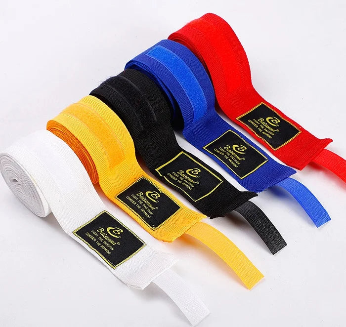 Men's Sanda Protective Gear Hand Straps Sports Boxing Bandages with Hand Wraps and Cloth Gloves for Muay Thai Fighting