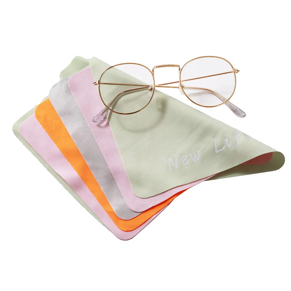 Microfiber Cleaning Cloth Watch Mobile Phone Custom Printed Logo Glasses Eyeglass Cleaning Cloths