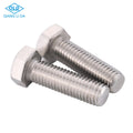 Manufacturer's Stock 304 A2 Stainless Steel DIN933 Hex Head Bolts & Screws M3-M18 Plain Finish