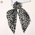 Good Quality Luxury Super Soft Elastic Satin Polyester Hair Bands Long Blue Ribbon Bow Colorful New Design All Skin Types