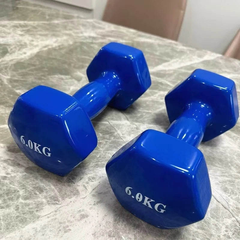 Home Exercise Tool Gym Fitness Sets Vinyl Dumbbell Exerciser Tools Unisex Coated Neoprene Vinyl Dumbell