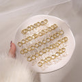 Nagosa 925 Sterling Silver Jewelry Gold Vermeil Diy Letter A-Z Alphabet Initial Shell Pearl Drop Hoop Earrings