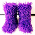 Best Selling Women Winter Fashion Warm Faux Fur Snow Boots Mongolian Fur Short Boots for Women