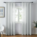 Chiffon White Sheer Curtains 84 Inches Long for Living Room//Soft Silky Backdrop Decoration Voile Drapes for Wedding