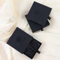 Cheap Custom Black logo Small Paper Cardboard Jewelry Gift Box