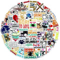Cool Drummer Sticker for Teen Adult 50pcs Music Drum Stickers for Water Bottle Laptop Phone Computer Decorative Decals