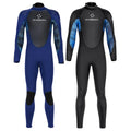 DIVE&SAIL Man Premium Neoprene Warm Back Zipper Long Sleeve Rubber Suit Chest Shark Skin 3mm Surfing Wetsuit Diving