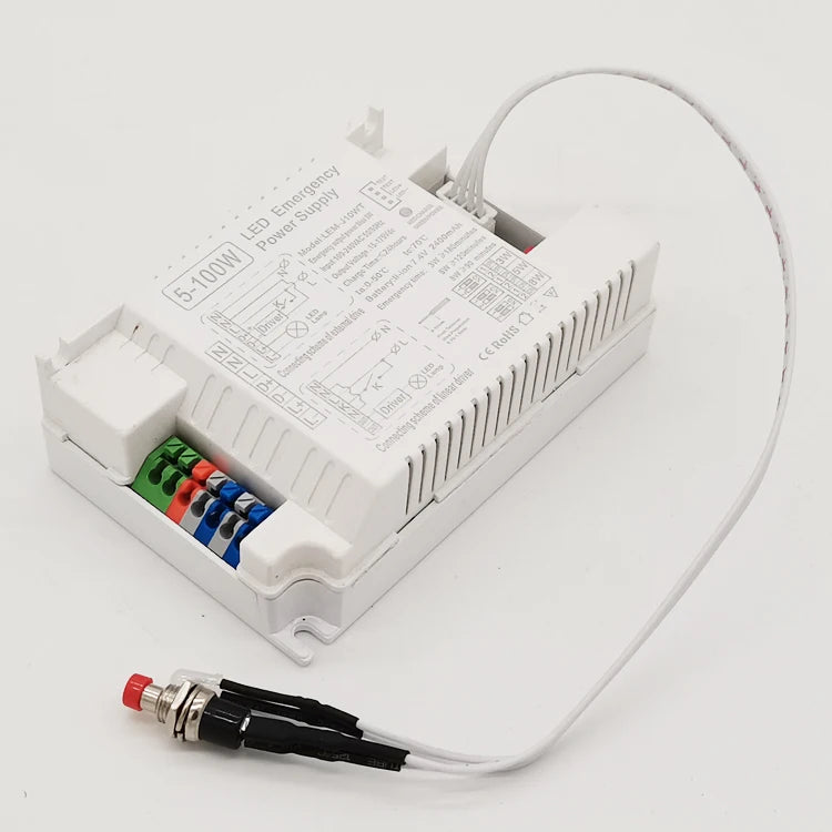 Smart Adjusted Rechargeable Dual Output AC-DC Plastic Case ROHS Certified LED Emergency Light Power Pack