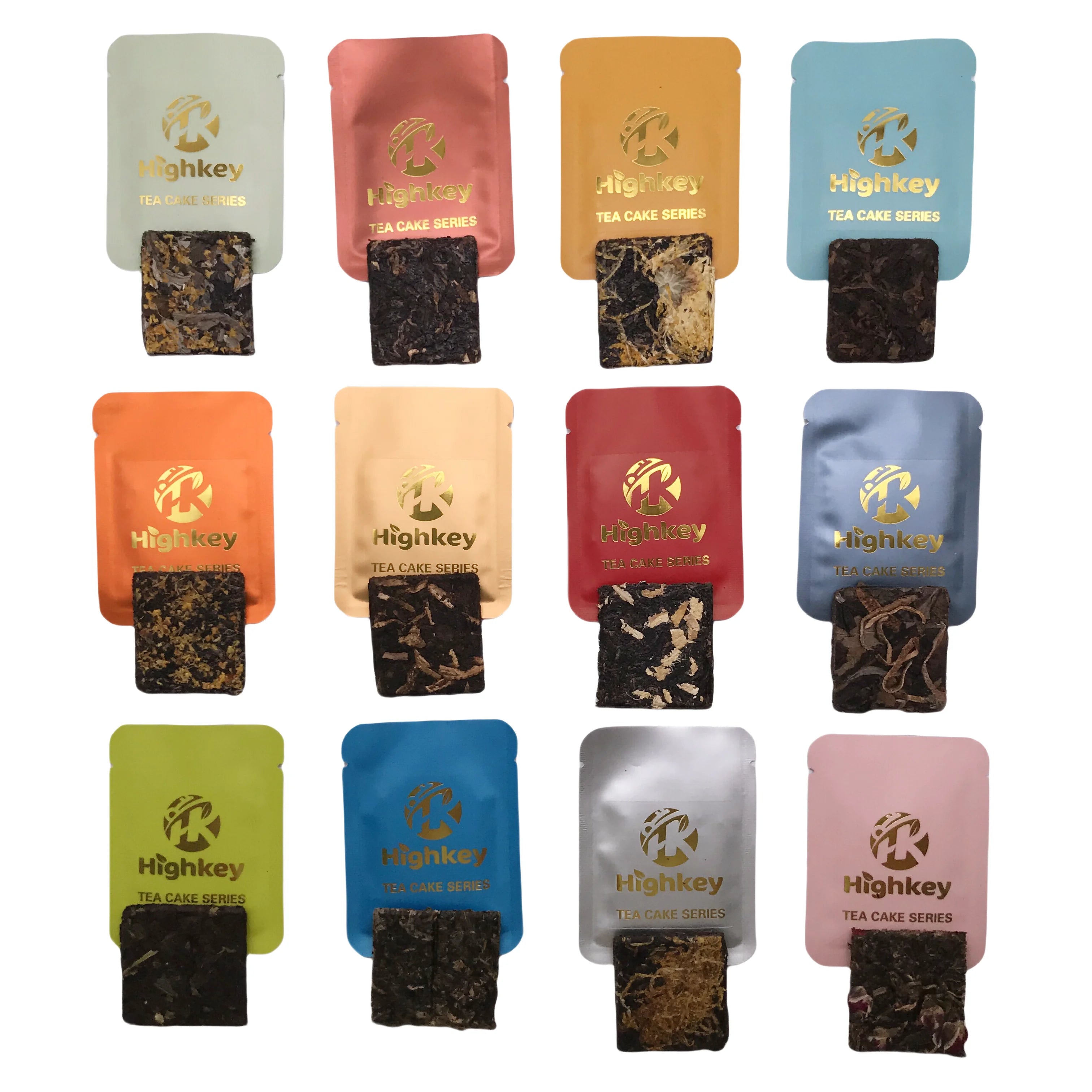 CB019 Wholesale Tea Bag Natural Pu Erh Cake Pu Erh Ripe Tea Cake 13 Flavors Tea