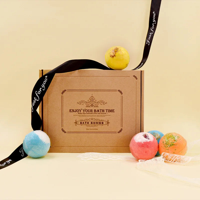 Bubble Custom Mini Kids Salt Bath Bomb Private Label Kit Surprise Making Organic for Kids Box Gift Set Wholesale Set Bath Bombs