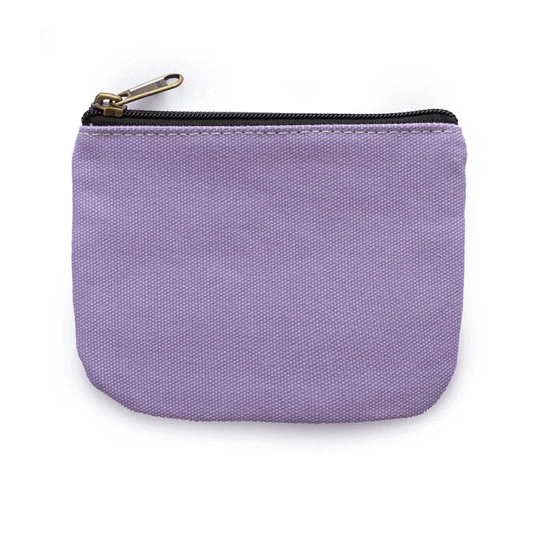2024 New Fashion Cute Small Mini Pocket Change Coin Bag Purse Pouch Case Holder for Kid Girl Women Canvas Cotton Zipper Cartoon