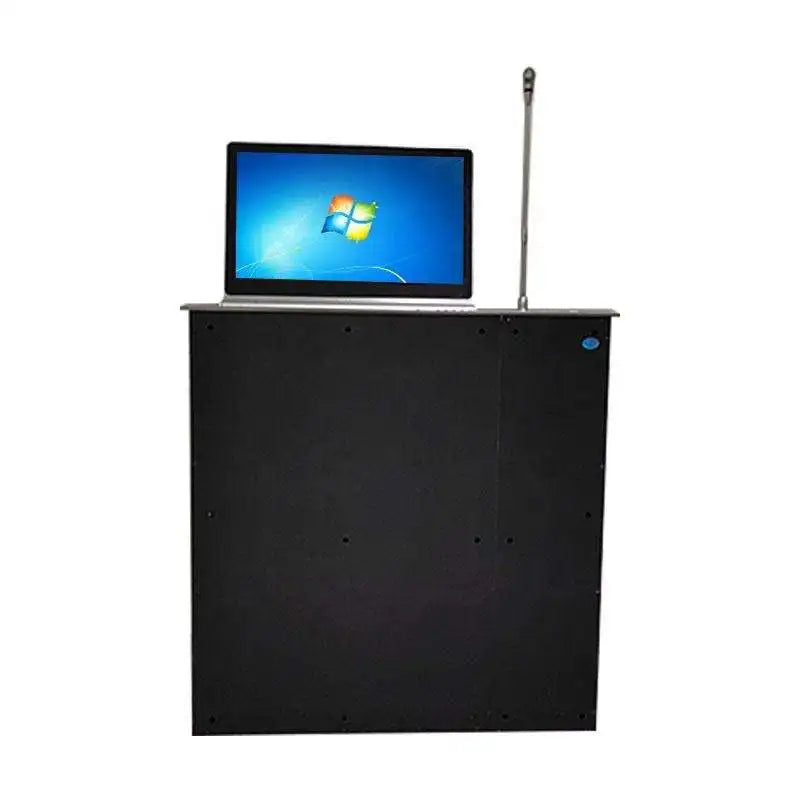 Microphone Lift Touch Screen Pop up Hidden Desk LCD Monitor Lift Paperless Conference System Office Equipment Conference Rooms