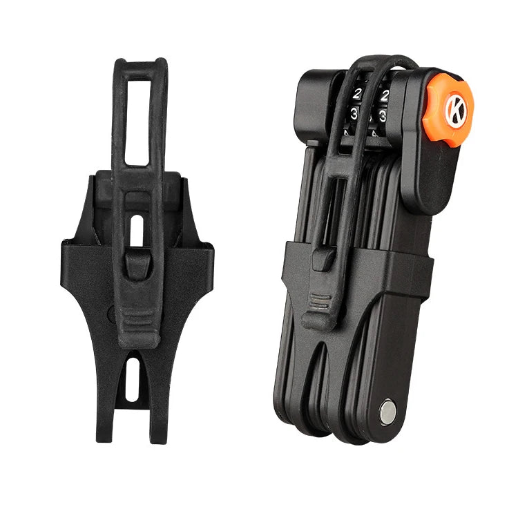 YH1824 Folding Bike Chain Lock Metal Steel Combination Cylinder Joint Lock for Secure Storage