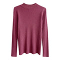 Custom Women's Fashion Sweater Long Sleeve Casual Ribbed Knit Winter Clothes Pullover Sweaters Blouse Knitwear Top