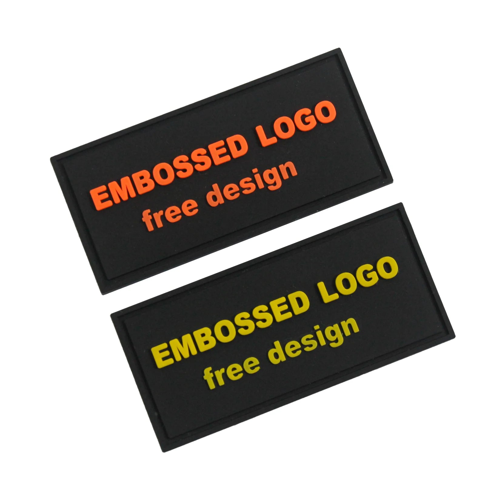 Custom 3d Soft Plastic Pvc Embossed Silicone Rubber Patch logo Pvc Rubber Badges for Garment