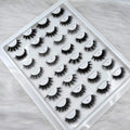 2025 Vegan Faux Mink Eyelashes 3D Handmade Full Strip Lashes Cruelty-Free False Eyelashes Bulk Vendor for Natural Lashes